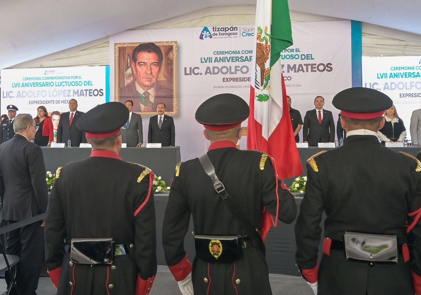 PEDRO RODRÍGUEZ ENCABEZA CEREMONIA POR EL 57 ANIVERSARIO LUCTUOSO DE ADOLFO LÓPEZ MATEOS